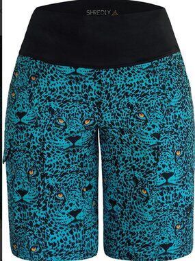 Shredly MTB CURVY SHORT: The LAYLA Women's 14 Mountain Biking Outdoor Bermuda